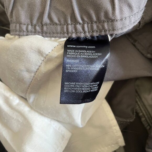 Tommy Hilfiger Boys Jogger Pants Stretch Bottom Logo Draw String Gray Size XL 20 - Picture 9 of 9